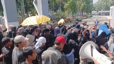 Demo Di DPRD Lampung Selatan Memanas, Anggota Dewan Hampir Semuanya Tidak Ada